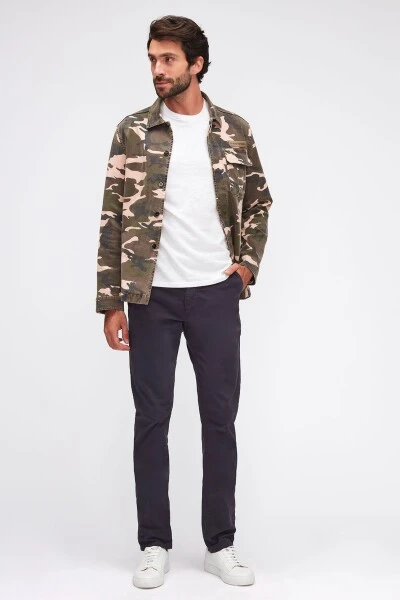 7 For All Mankind Slim Fit Pantaloni Chino Più Slimmio Senza Peso Blue 4 7 For All Mankind Slim Fit Pantaloni Chino Più Slimmio Senza Peso Blue - immagine 2