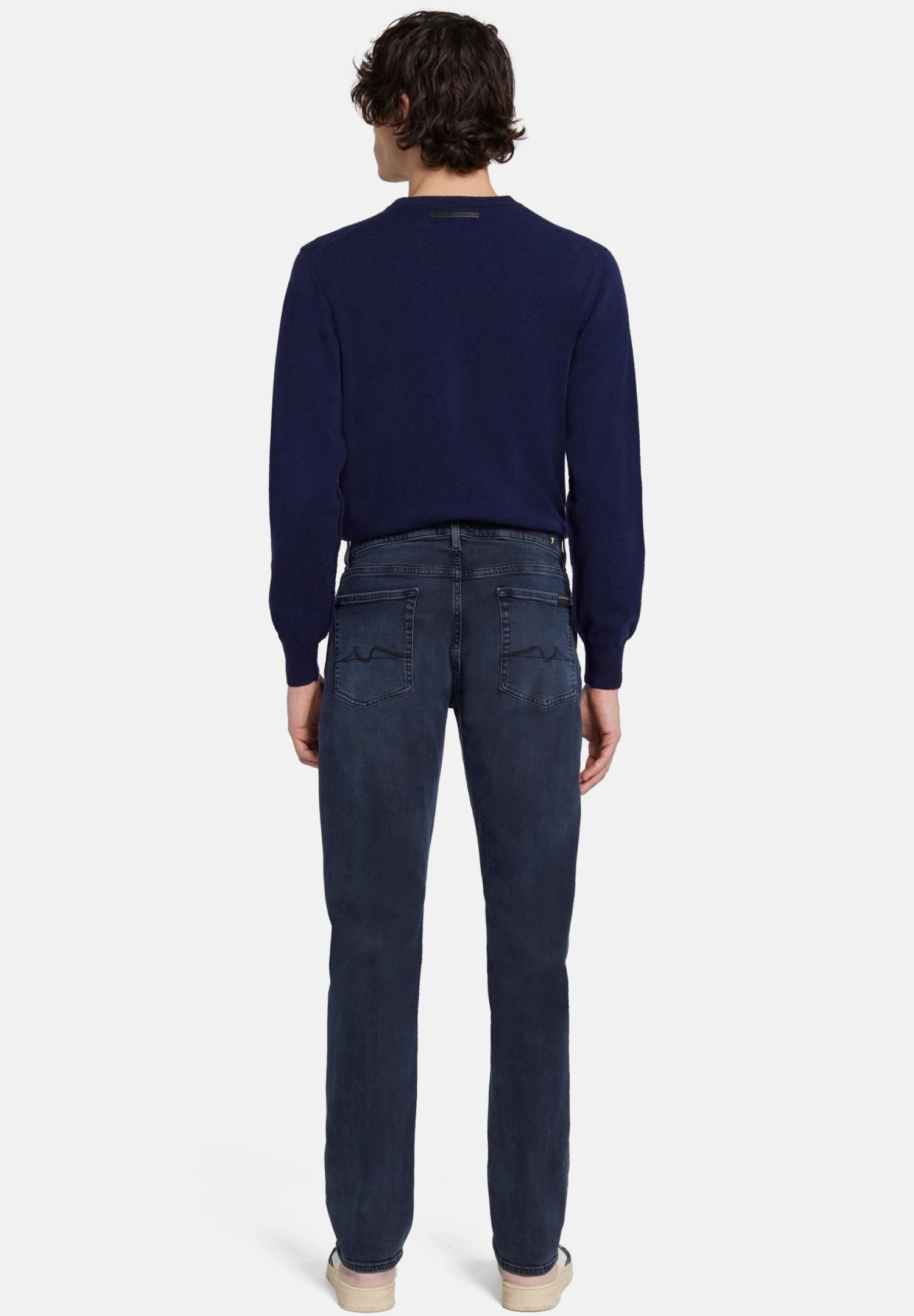 7 For All Mankind Jeans A SigarettaDark Blue Uomo Jeans 7F122G0FH-K11 4 7 For All Mankind Jeans A SigarettaDark Blue Uomo Jeans 7F122G0FH-K11 - immagine 2