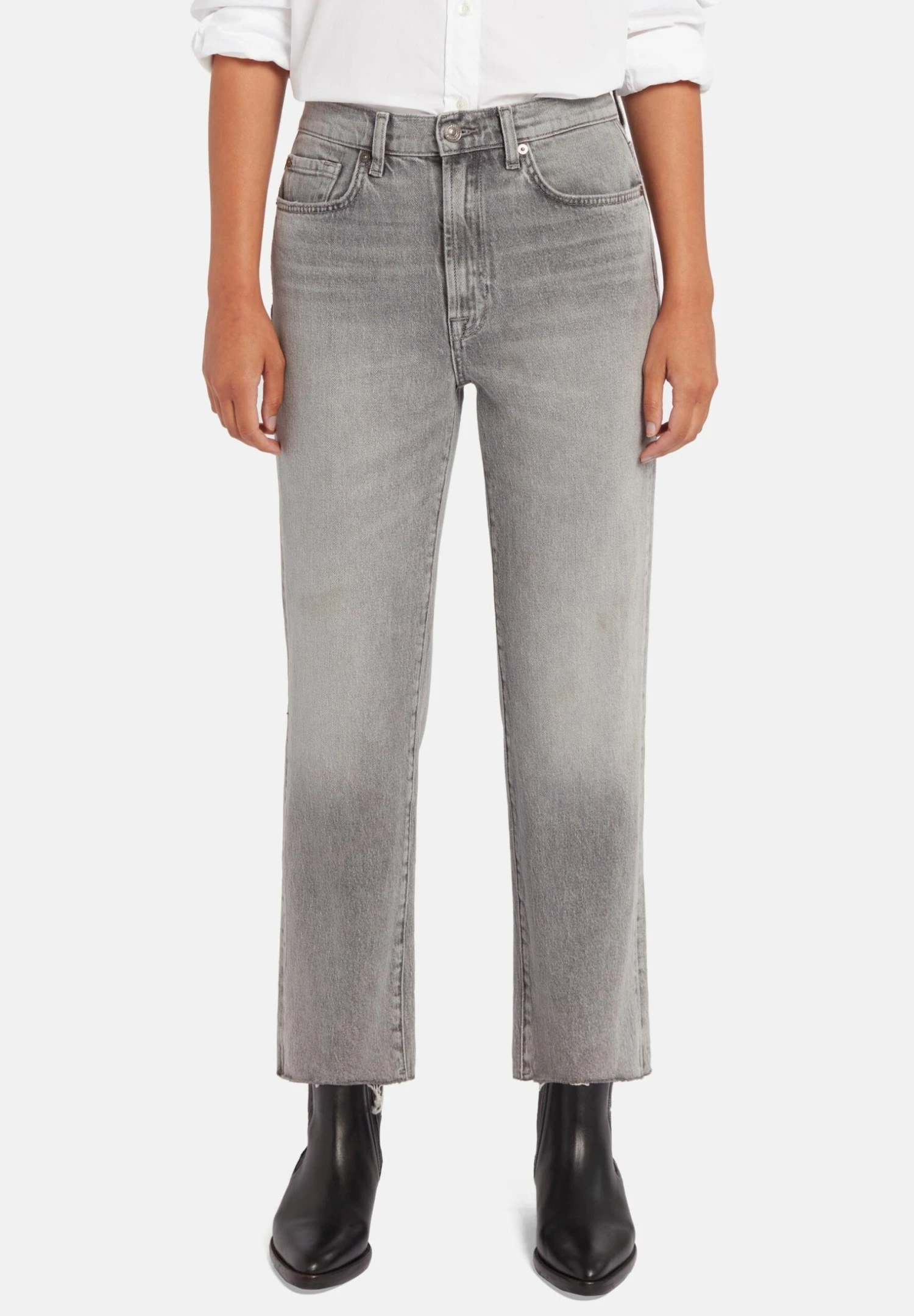 7 For All Mankind Logan Stovepipe MistJeans A SigarettaGrey Donna Jeans 7F121N0YM-C11 3 7 For All Mankind Logan Stovepipe MistJeans A SigarettaGrey Donna Jeans 7F121N0YM-C11