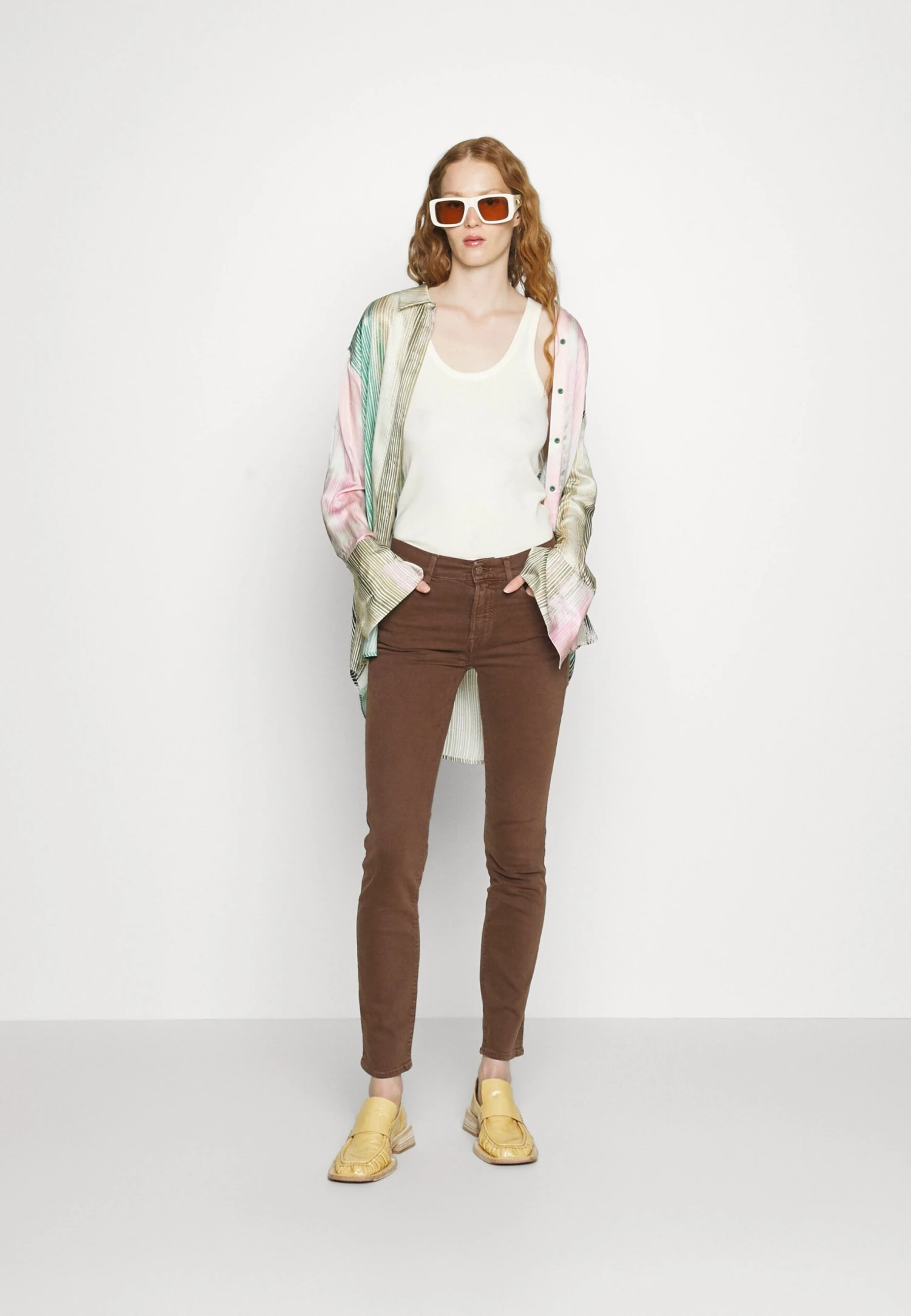 7 For All Mankind Roxanne Colored StretchPantaloniBrown Donna Pantaloni 7F121A07H-O11 4 7 For All Mankind Roxanne Colored StretchPantaloniBrown Donna Pantaloni 7F121A07H-O11 - immagine 2