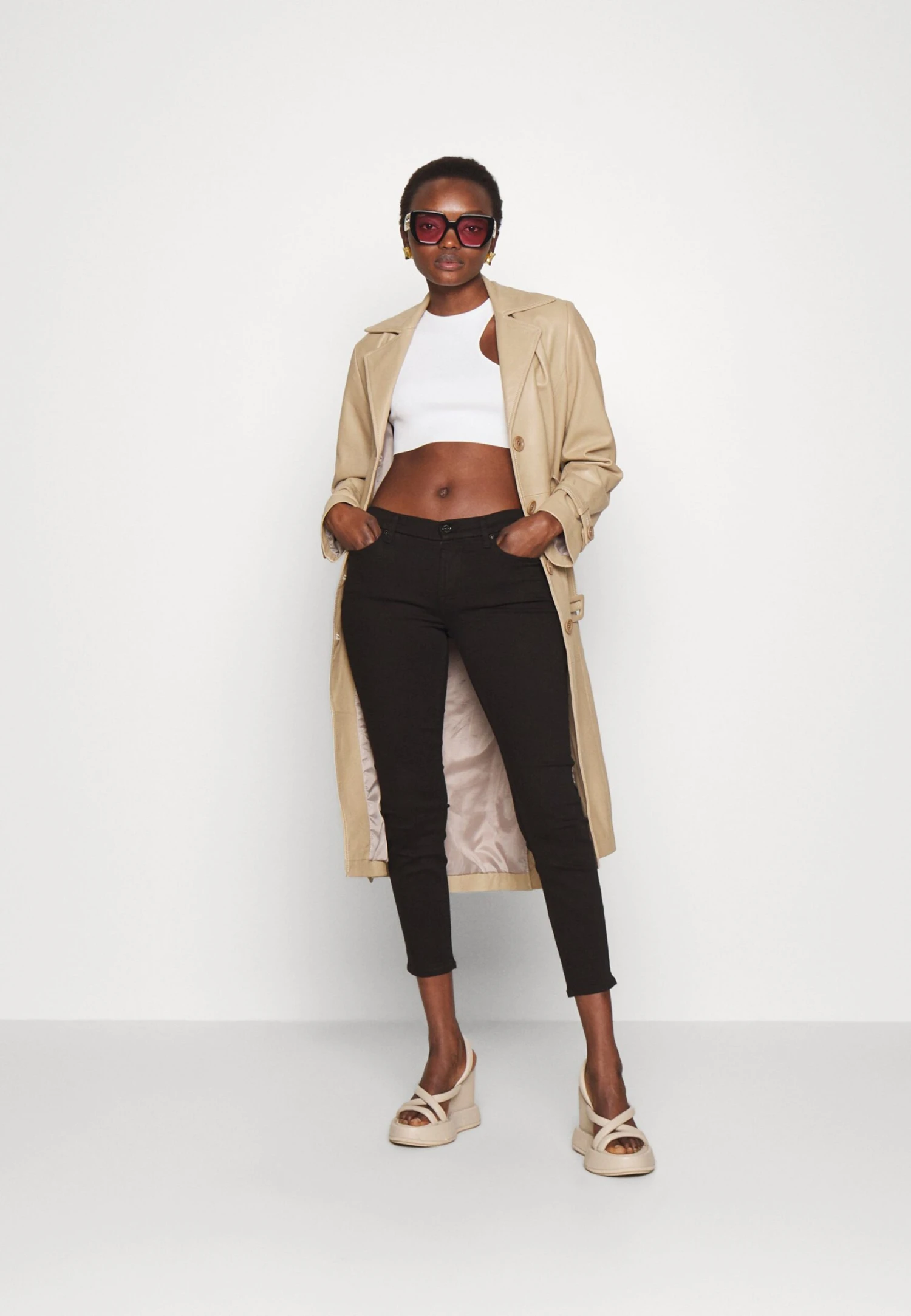 7 For All Mankind The Ankle Skinny Bair Eco Rinsed Jeans Skinny FitBlack Donna Jeans 7F121N0RK-Q11 4 7 For All Mankind The Ankle Skinny Bair Eco Rinsed Jeans Skinny FitBlack Donna Jeans 7F121N0RK-Q11 - immagine 2