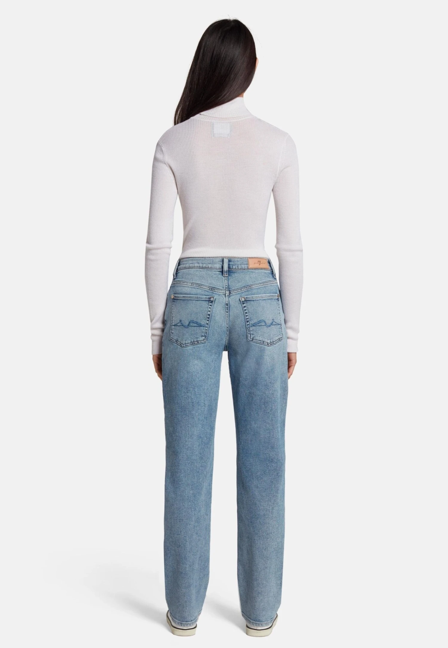 7 For All Mankind Ellie Jeans A SigarettaMid Blue Donna Jeans 7F121N11A-K11 5 7 For All Mankind Ellie Jeans A SigarettaMid Blue Donna Jeans 7F121N11A-K11 - immagine 3